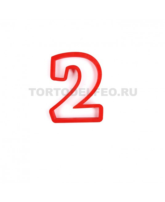 Вырубка Цифра 2 высота 6см