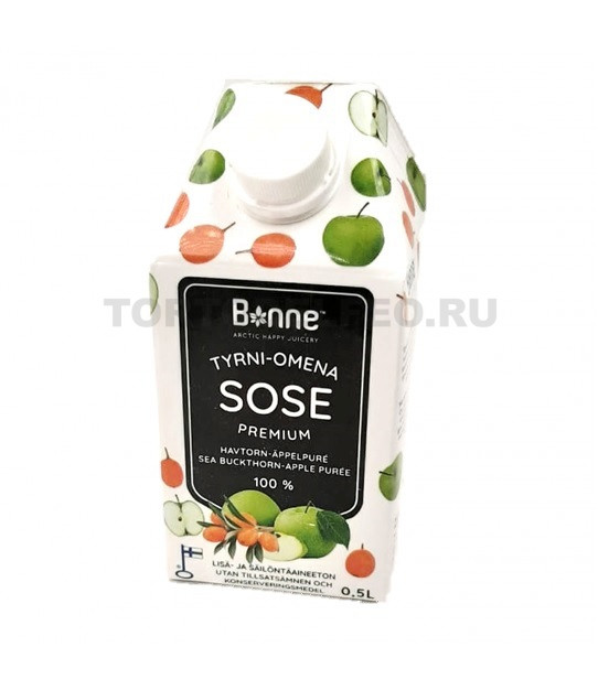 Пюре Облепиха и Яблоки Bonne 100% т/п 0,5л