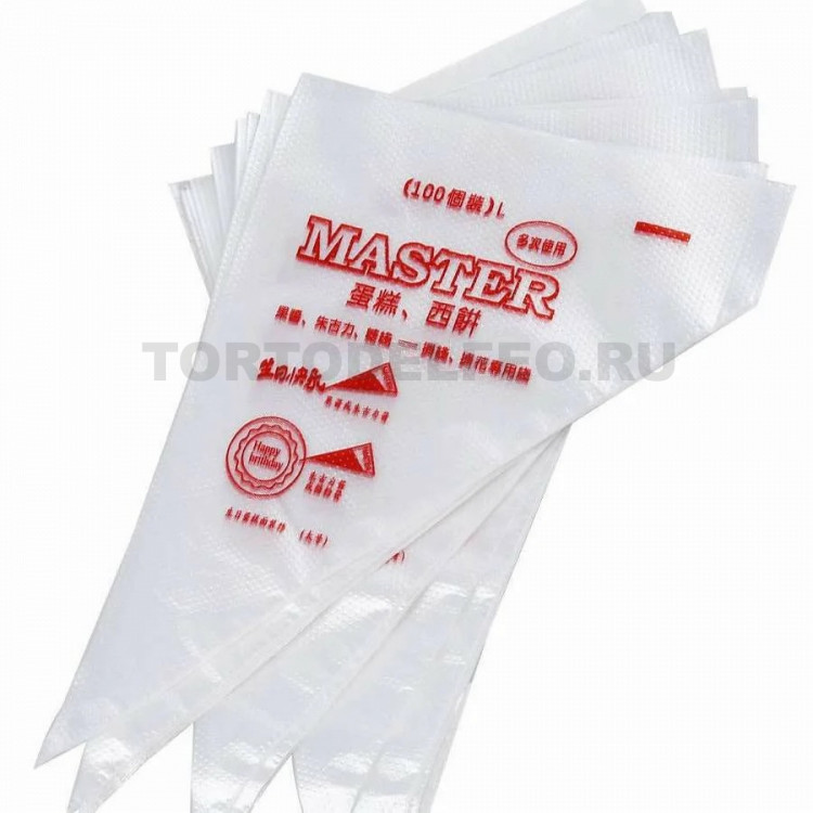 Кондитерские мешки одноразовые Master (100шт) размер L
