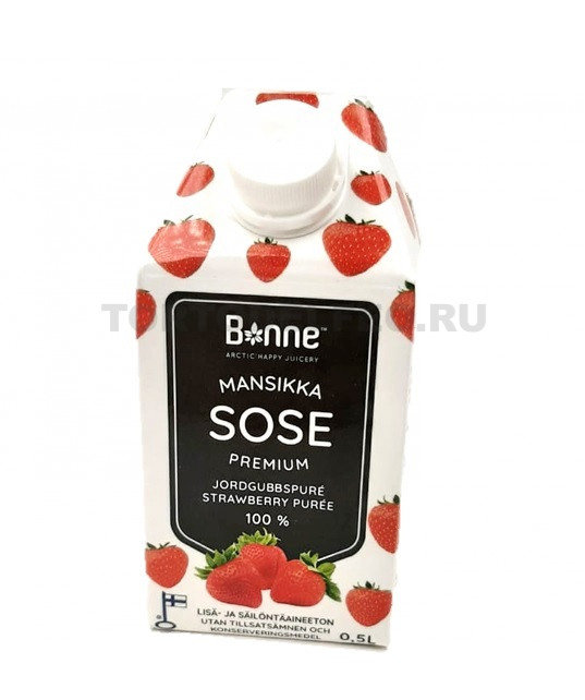 Пюре Клубничное Bonne 100% т/п 0,5л