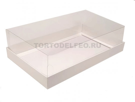 Коробка с прозрачной крышкой 25*15*7 см