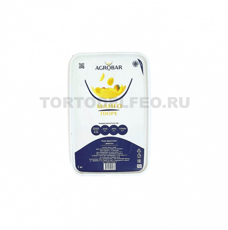 Пюре Манго с/м 1 кг AGROBAR