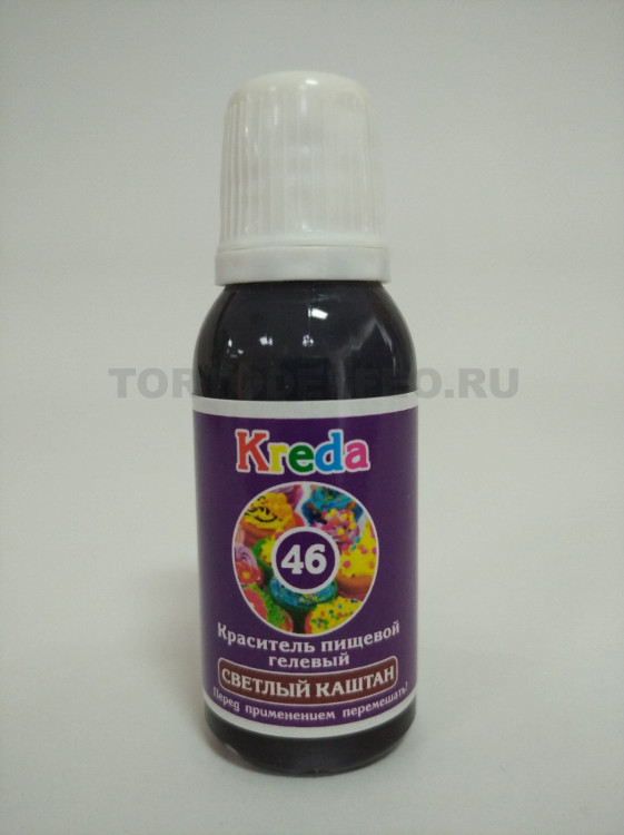Краситель гелевый Креда светлый каштан 25гр