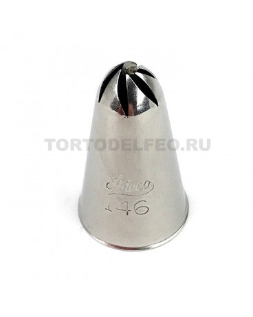 Насадка Ateco звезда закрытая косые лучи 146