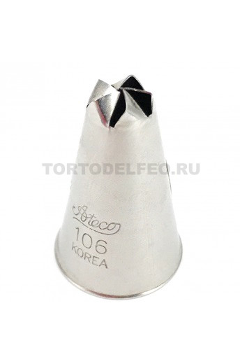 Насадка Ateco звезда закрытая 106 рифленые