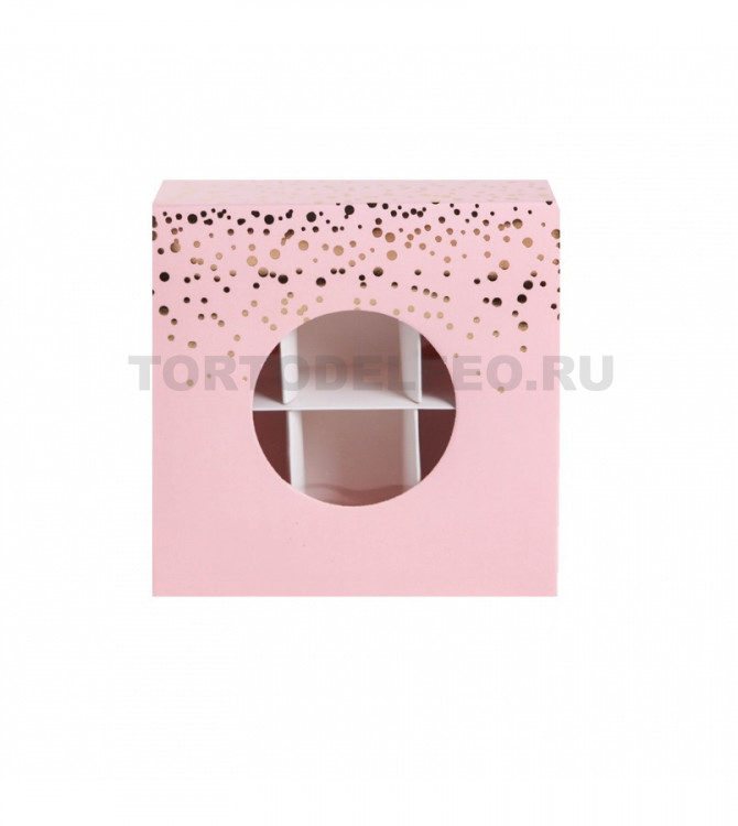 Коробочка Радости во всём розовая 13*13*5 см