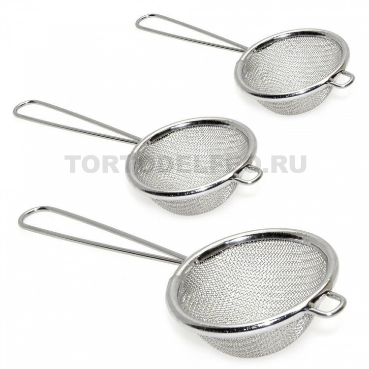 Сито набор с ручкой 3шт д 5,5 ,7 и 9,5см